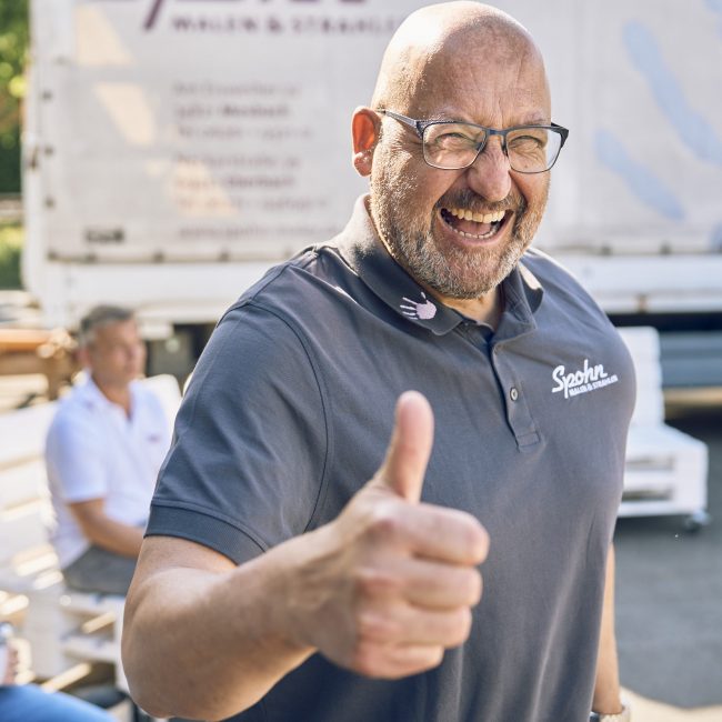 Employer Branding Fotografie, Portraits und Website Content für den Handwerksbetrieb Spohn Malen + Strahlen in Mosbach, Baden-Württemberg